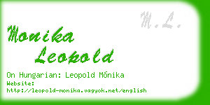 monika leopold business card